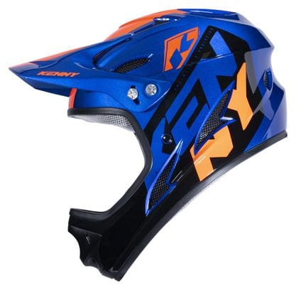 Kenny Downhill Fullface Helm Blauw/Oranje