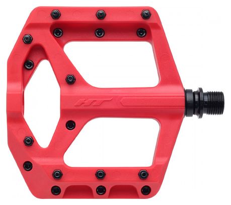 Paire de Pédales Plates HT Components Supreme-C PA32A Rouge