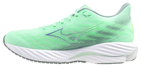 Mizuno Wave Rider 28 Damen Running Schuh Grün/Violett