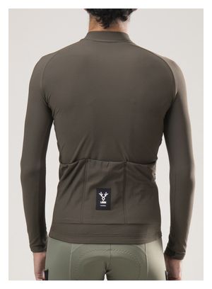 LeBram Off-Road Mid-Season Long Sleeve Jersey Khaki Groen