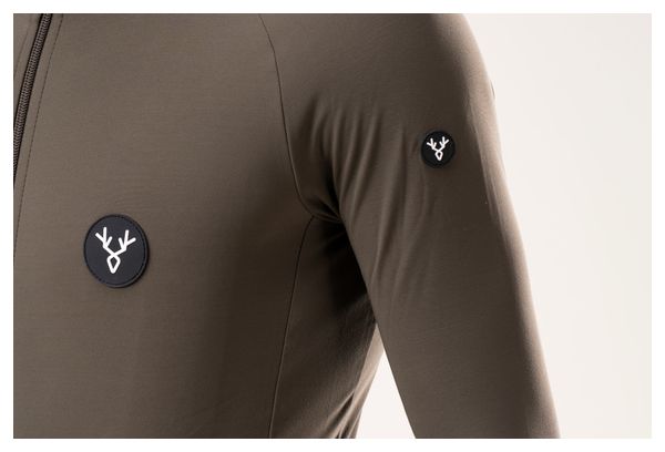 LeBram Off-Road Mid-Season Long Sleeve Jersey Khaki Groen