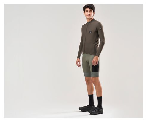 LeBram Off-Road Mid-Season Long Sleeve Jersey Khaki Groen