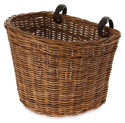 BASIL DARCY Wicker Tress Front Basket size L Brown