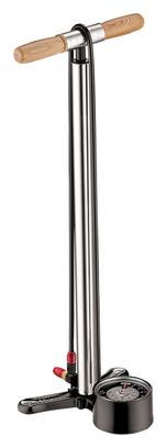 Lezyne Floor Drive Silver Voetpomp