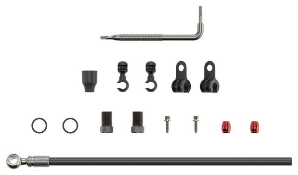 Kit tubi idraulici per freni a disco Sram Silver Banjo (2000 mm) Black