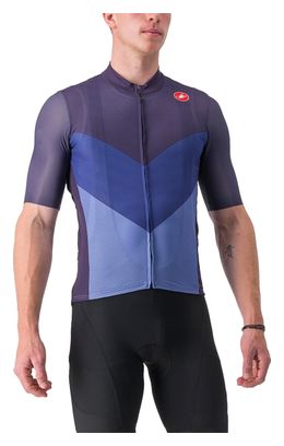 Maglia Castelli Endurance Pro 2 a manica corta Blu Scuro/Viola