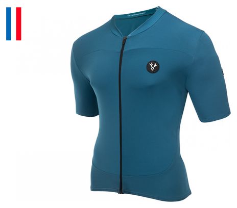 LeBRAM Allos Korte Mouw Jersey Blauw Pelforth