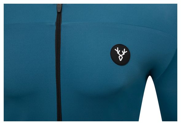 Maillot Manches Courtes LeBram Allos Bleu Pelforth Coupe Ajustée