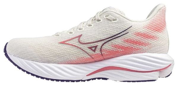 Mizuno Wave Rider 28 Weiß/Blau Damen Laufschuhe