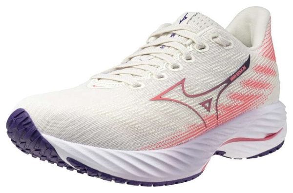 Mizuno Wave Rider 28 Weiß/Blau Damen Laufschuhe