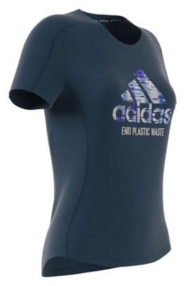 Adidas Run Prime Blue Kurzarm Jersey Damenblau