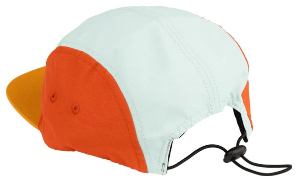 Gorra Burgtec Courier Cinco Paneles / Mostaza Dulce / Azul Naranja