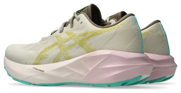 Asics Novablast 5 TR Women's Running Shoes in Beige/Pink/Green