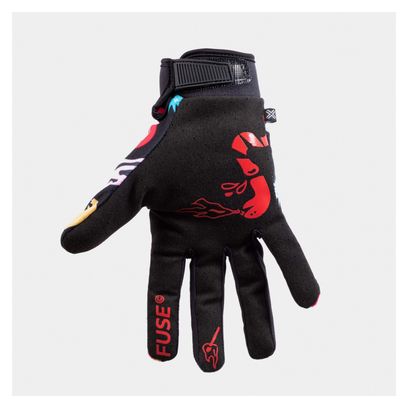 Guanti Fuse Chroma Glove Crazy Snake Lunghi Neri