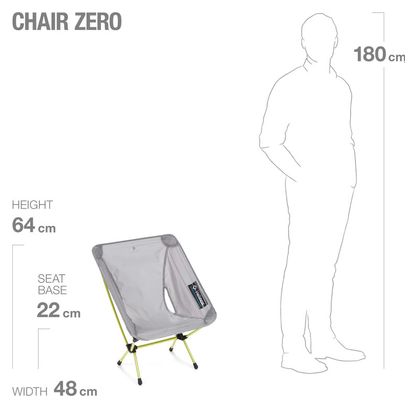 Klappstuhl Ultraleichter Helinox Chair Zero Grey