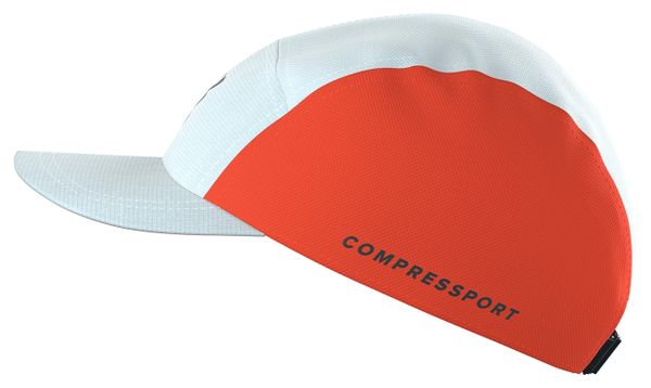 Compressport 5-Panel-Kappe Weiß/Orange