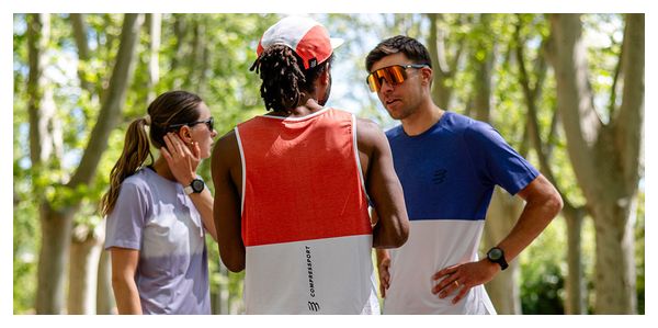 Compressport 5-Panel-Kappe Weiß/Orange