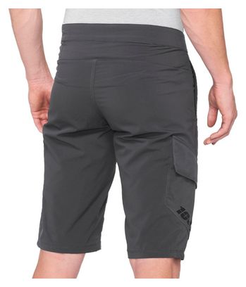 100% Ridecamp Charcoal Grey Shorts