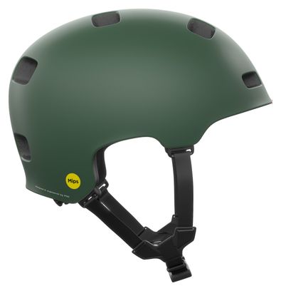 Poc Crane Mips Epidote Matte Green Helmet