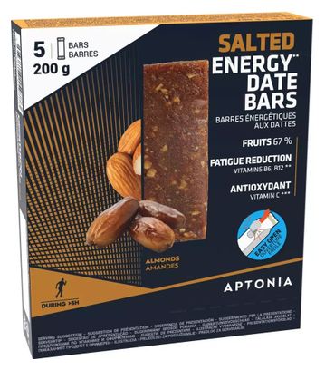 5 barrette energetiche Aptonia Energy Almonds Sall es 40g