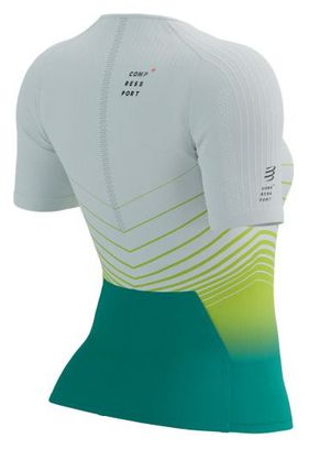 Compressport Tri Postural Aero SS Top W White/Green