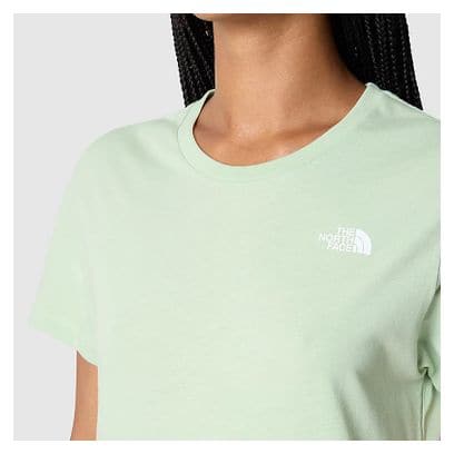 T-Shirt Femme The North Face Simple Dome Vert