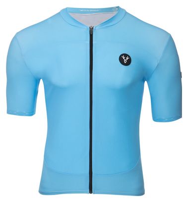 Maillot Manches Courtes LeBram Allos Bleu Ciel Coupe Ajustée