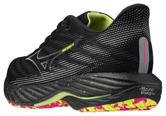 Chaussures Running Mizuno Wave Rider 28 Noir Unisexe