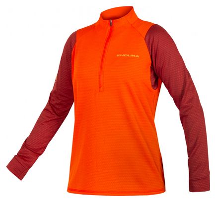 Endura Fleece Jas SIngleTrack Woman Paprika