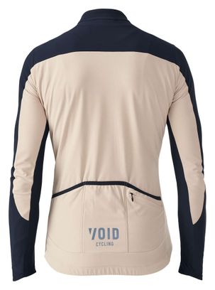 Void Yoke Zip Long Sleeve Jersey Sand Beige