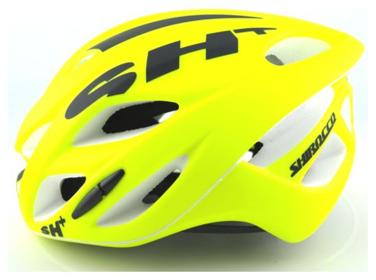 Casque de vélo Shirocco S-Tech neon jaune/noir matt