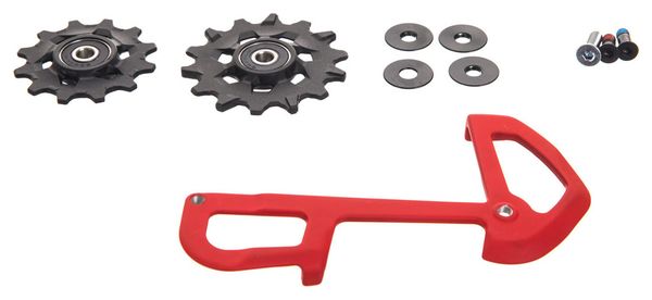 Kit Galets + Chape Interieure Sram X01 Eagle 12v Rouge