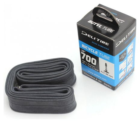 CHAMBRE A AIR VELO 700 x 32 A 40C DELI PRESTA