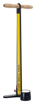 Lezyne Steel Floor Drive Floor Pump ABS-1 Pro Yellow