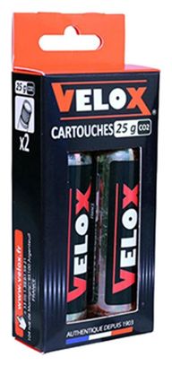 CARTOUCHE CO2 FILETE VELOX 25g (VENDU AU BLISTER DE 2)