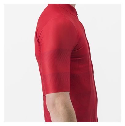 Maillot Castelli Livelli de manga corta Rojo