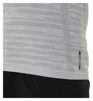 Maillot de manga corta para mujer Asics gris sin costuras