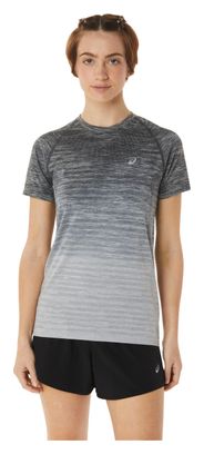 Maillot de manga corta para mujer Asics gris sin costuras