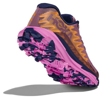 Chaussures de Trail Running Femme Hoka Torrent 3 Rose Bleu Orange