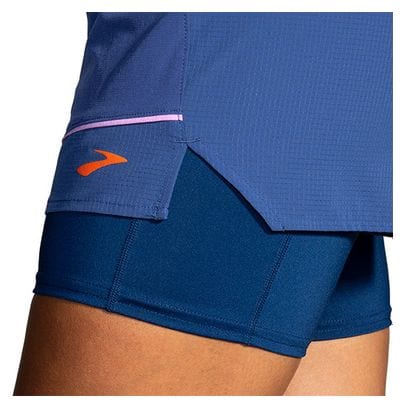 Brooks High Point 3' 2-in-1 Shorts Blue Women's
