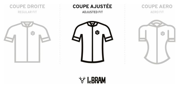 Maillot Manches Courtes LeBram Ventoux Marine Coupe Ajustée