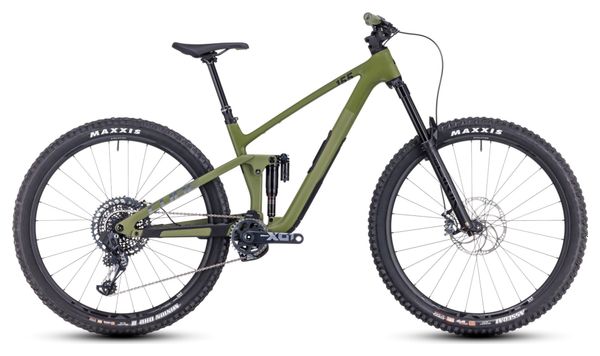 Cube Stereo One55 C:62 TM 29 Volledig geveerde MTB Sram X01 Eagle AXS 12S 29'' Olijfgroen 2023