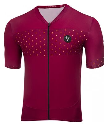 LeBram Luz Ardiden Bordeaux Short Sleeve Jersey Ajus e