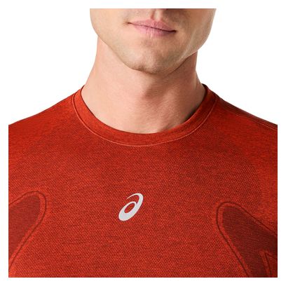 Men's Asics Road Seamless Red Running T-Shirt