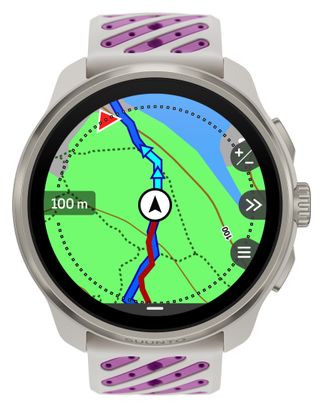 Montre GPS Suunto Race 3S Titanium Orchid Violet/Blanc