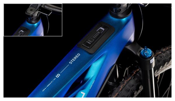 VTT Électrique Tout-Suspendu Cube Stereo Hybrid One44 HPC SLX 800 Shimano Deore XT 12V 800 Wh 29'' Bleu Nebula 2025