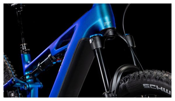 VTT Électrique Tout-Suspendu Cube Stereo Hybrid One44 HPC SLX 800 Shimano Deore XT 12V 800 Wh 29'' Bleu Nebula 2025
