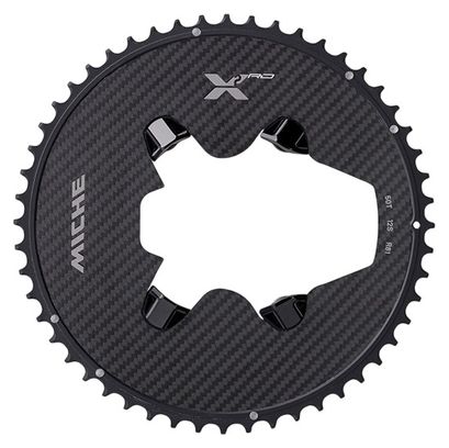 Plato externo Miche X2 RD 81 Power Meter para platos y bielas Shimano Ultegra R8100 Negro