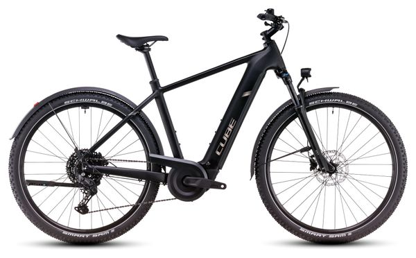 Cube Nuride Hybrid Pro 600 Allroad Bicicletta ibrida elettrica Shimano Cues 10S 600 Wh 29'' Nero 2025