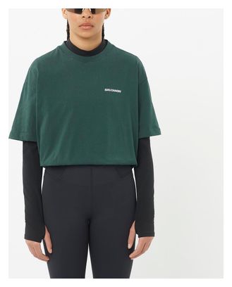T-shirt manches courtes Salomon Freestyle Vert Unisexe